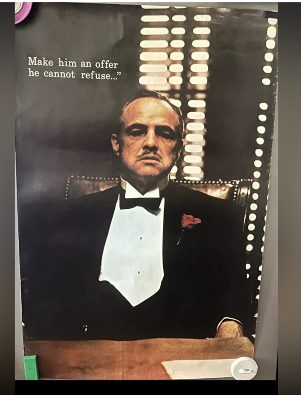 The Godfather movie Poster Marlon Brando Make him an offer he cannot refuse